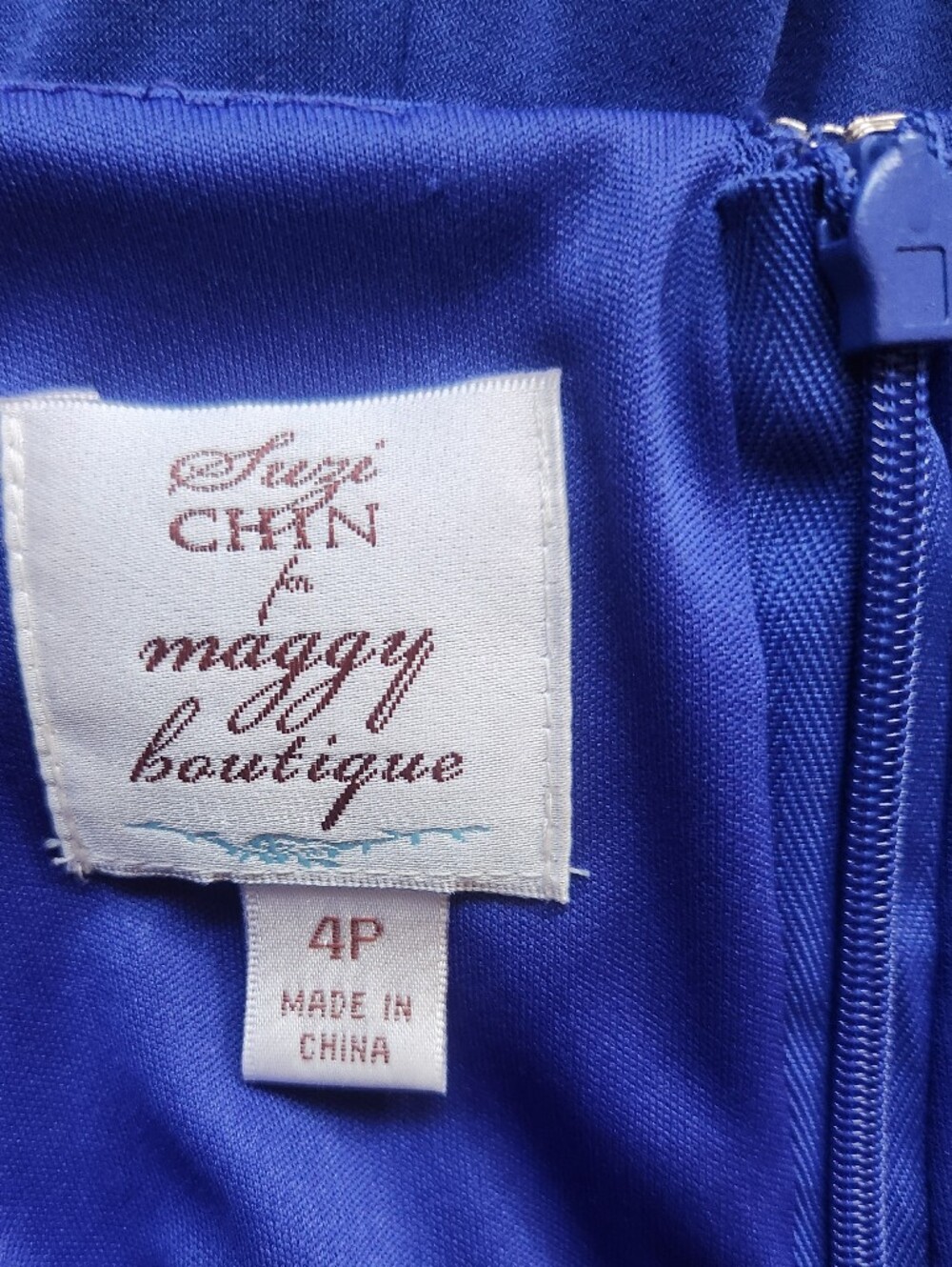 SUZI CHIN for MAGGY BOUTIQUE Twist Front  Sleeveless Sheath Dress - Size 4P - Picture 14 of 16